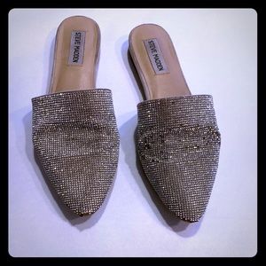Steve Madden rhinestone slides 7.5